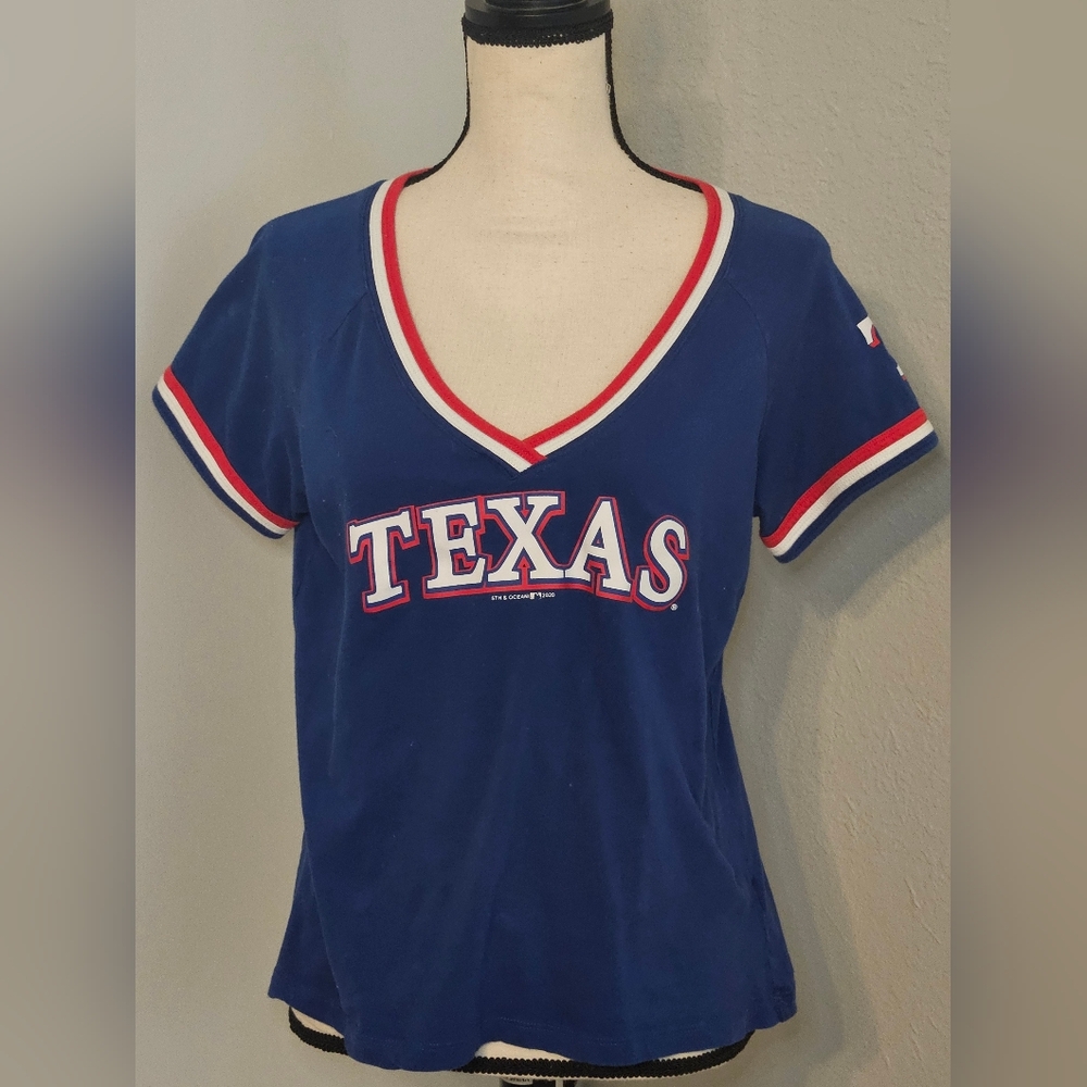 Vintage Texas Rangers Blue Women's Shirt